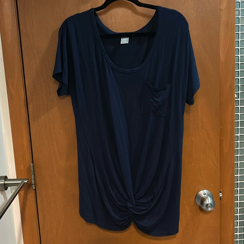 M Venus Navy Blue Top with Twist Bottom